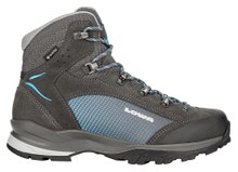 Lowa Wanderschuhe Tucana GTX (Trekking, Spaltleder, wasserdicht) schieferbraun/türkis Damen